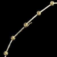 Hughes Bosca 18K Two-tone Gold Estate Cognac Diamond Necklace