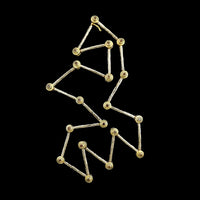 Hughes Bosca 18K Two-tone Gold Estate Cognac Diamond Necklace
