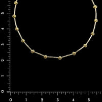 Hughes Bosca 18K Two-tone Gold Estate Cognac Diamond Necklace
