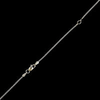 14K White Gold Estate Diamond Heart Pendant Necklace