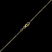 14K Yellow Gold Estate Gemstone Cross Pendant Necklace