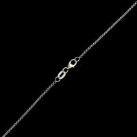 14K White Gold Multicolor Diamond Pendant Necklace