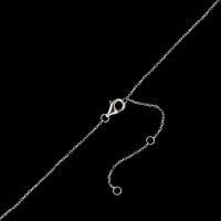 14K White Gold Estate Diamond Pave Star Necklace