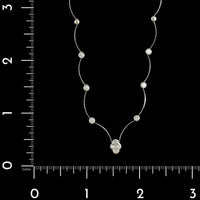 18K White Gold Estate Diamond Necklace