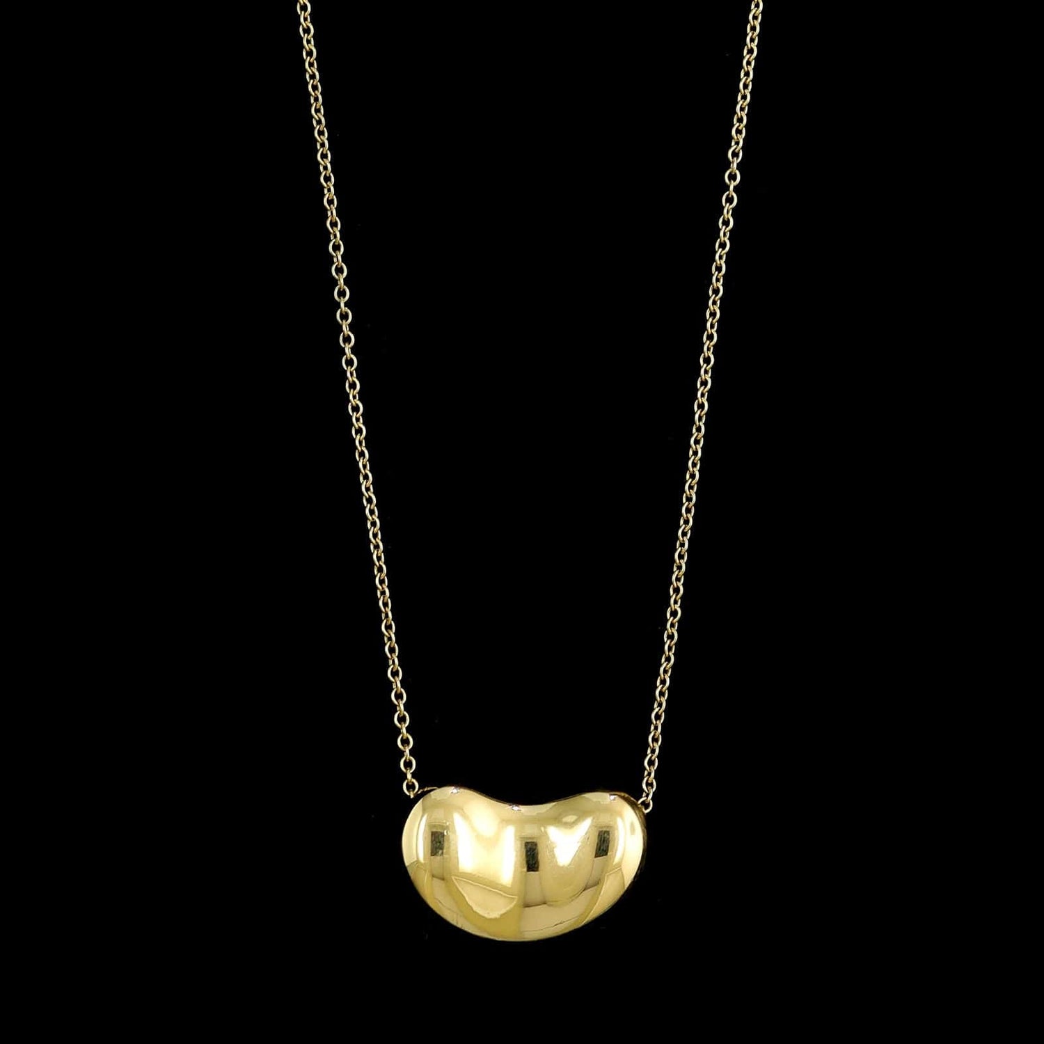 Gold Necklace Bean Necklace Meaning Coffee Bean Chain DORADO