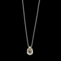 18K White Gold Estate Diamond Pendant Necklace