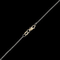 18K White Gold Estate Diamond Pendant Necklace
