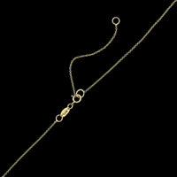 14K Yellow Gold Estate Initial R Necklace