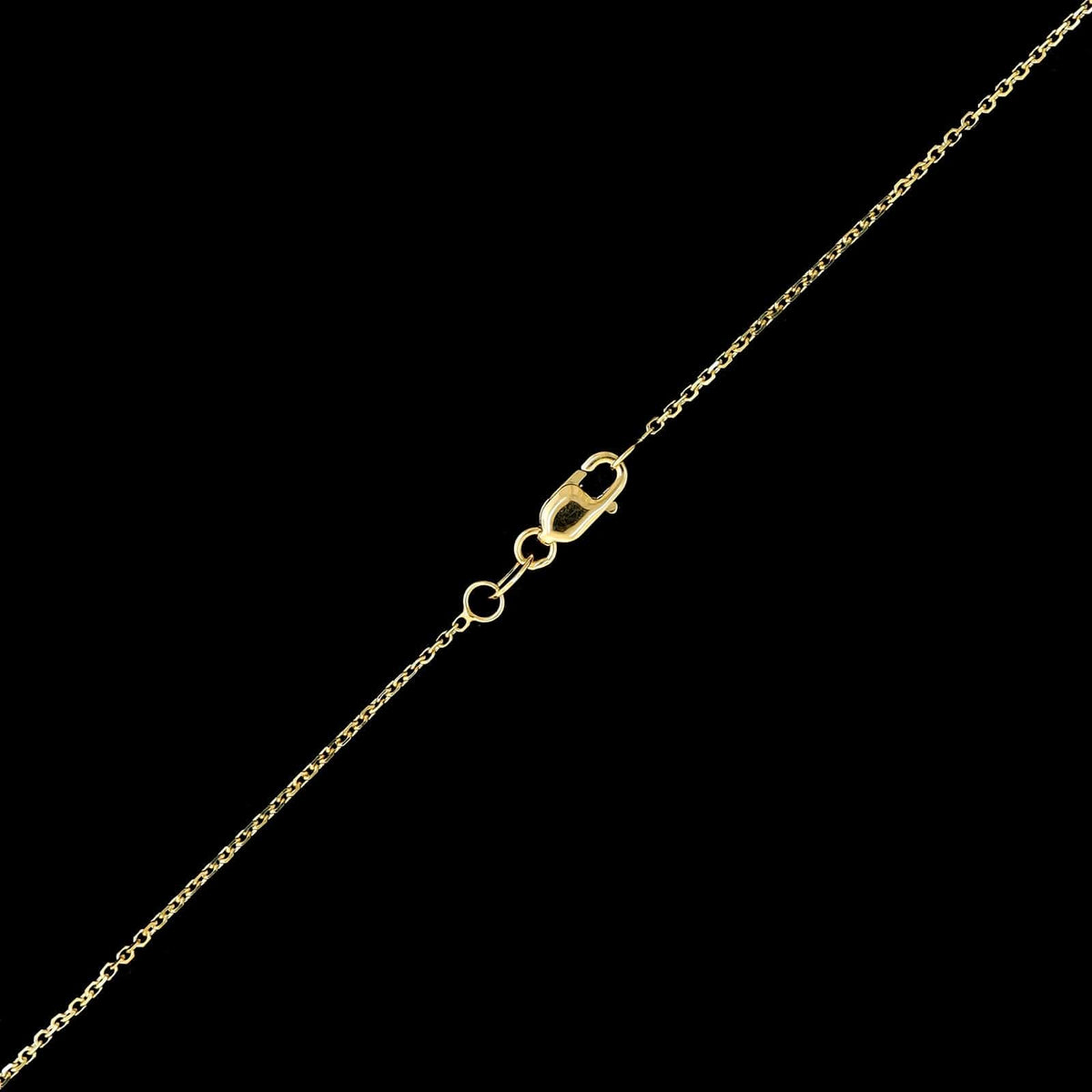 Platinum and 18K Yellow Gold Estate Diamond Heart Pendant Necklace