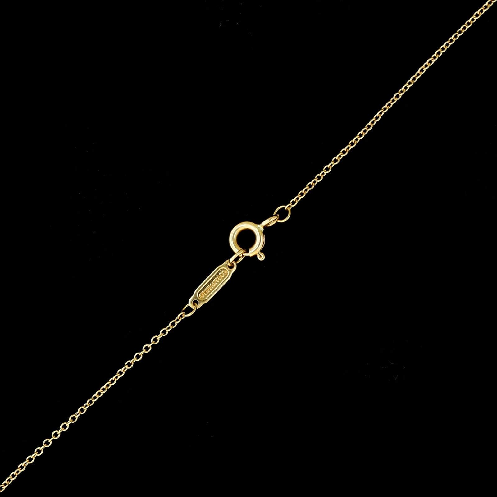Tiffany & Co. 18K Yellow Gold Estate New York Disc Pendant