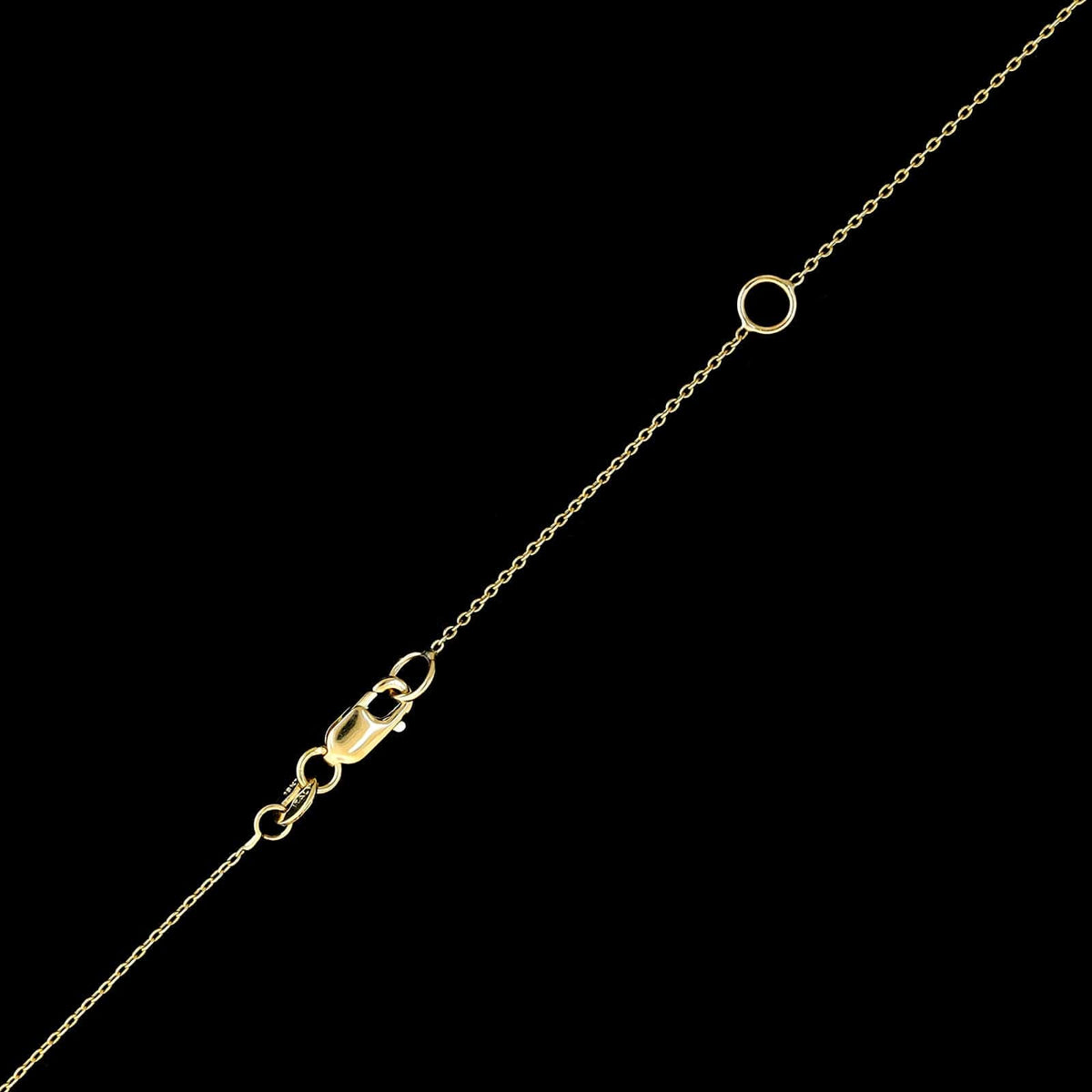 Roberto Coin 18K Yellow Gold Estate Diamond Pave Circle Necklace