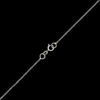 14K White Gold Diamond Solitaire Pendant Necklace