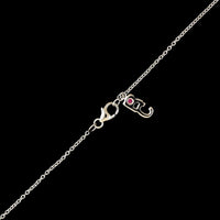 Roberto Coin 18K White Gold Estate Initial "C" Diamond Station Necklace