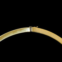 14K Two-tone Gold Estate Diamond Omega Necklace