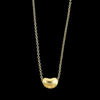Tiffany & Co. 18K Yellow Gold Estate Elsa Peretti Bean Pendant Necklace