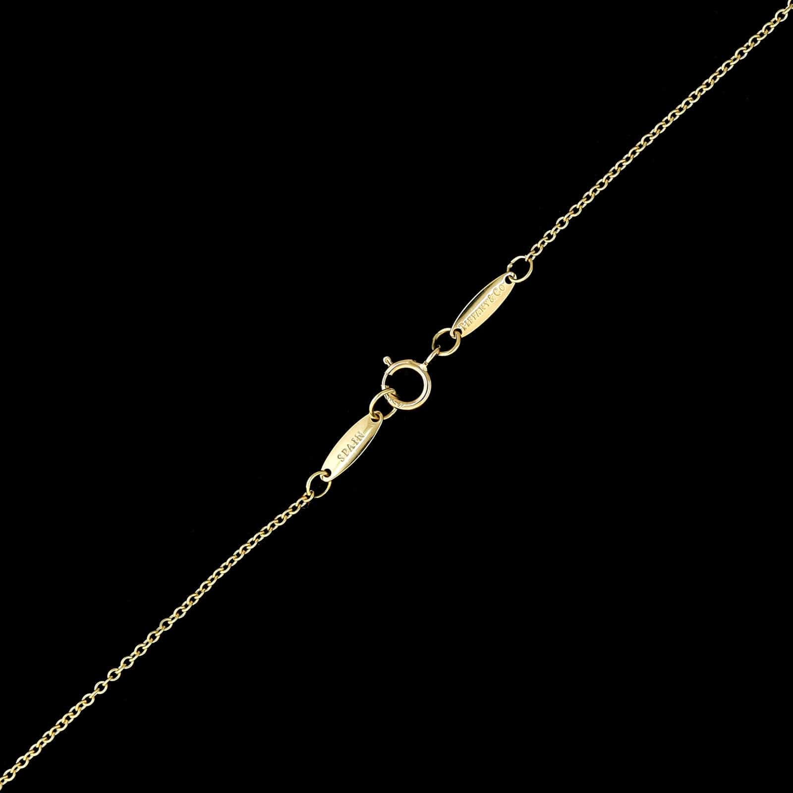 Tiffany & Co. 18K Yellow Gold Estate Elsa Peretti Bean Pendant Necklace