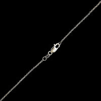 18K White Gold Estate Sapphire and Diamond Pendant Necklace