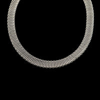 Tiffany & Co. Sterling Silver Estate Somerset Mesh Link Necklace