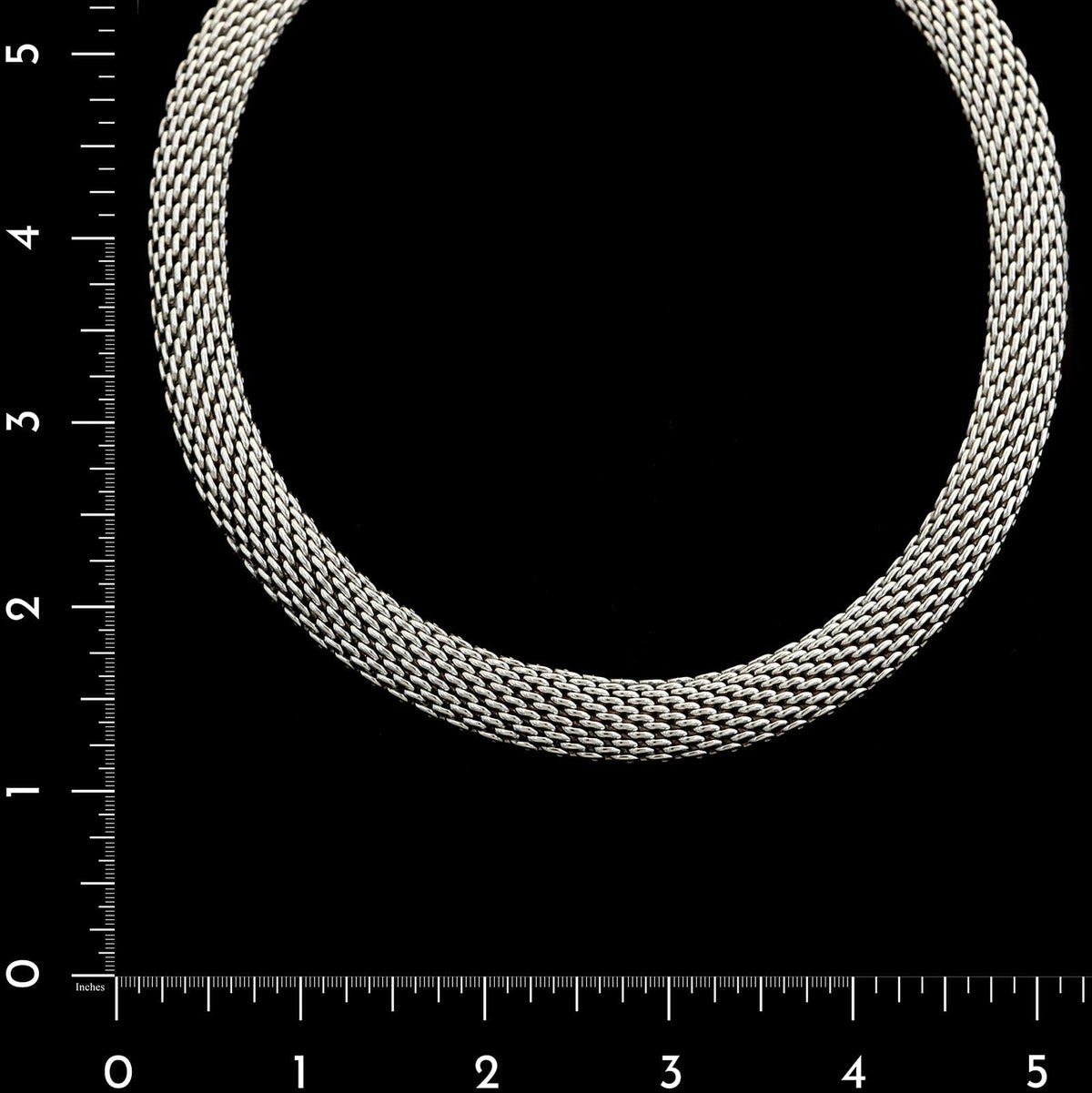 Tiffany & Co. Sterling Silver Estate Somerset Mesh Link Necklace