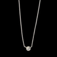14K White Gold Estate Diamond Necklace