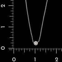 14K White Gold Estate Diamond Necklace
