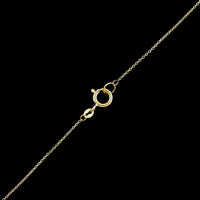 18K Yellow Gold Estate Diamond Solitaire Pendant Necklace