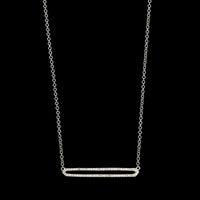 14K White Gold Estate Diamond Necklace