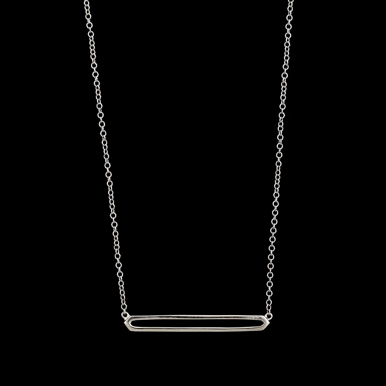 14K White Gold Estate Diamond Necklace