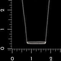 14K White Gold Estate Diamond Necklace