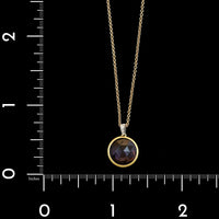 Marco Bicego 18K Yellow Gold Estate Amethyst and Diamond Delicato Pendant Necklace