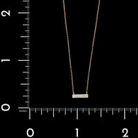 Adina Reyter 14K Rose and White Gold Estate Diamond Bar Necklace