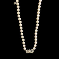 Mikimoto 18K White Gold Estate Akoya Cultured Pearl Necklace
