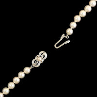 Mikimoto 18K White Gold Estate Akoya Cultured Pearl Necklace