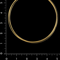 18K Yellow Gold Estate Multi Wire Necklace