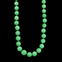 14K Yellow Gold Estate Jadeite Bead Necklace