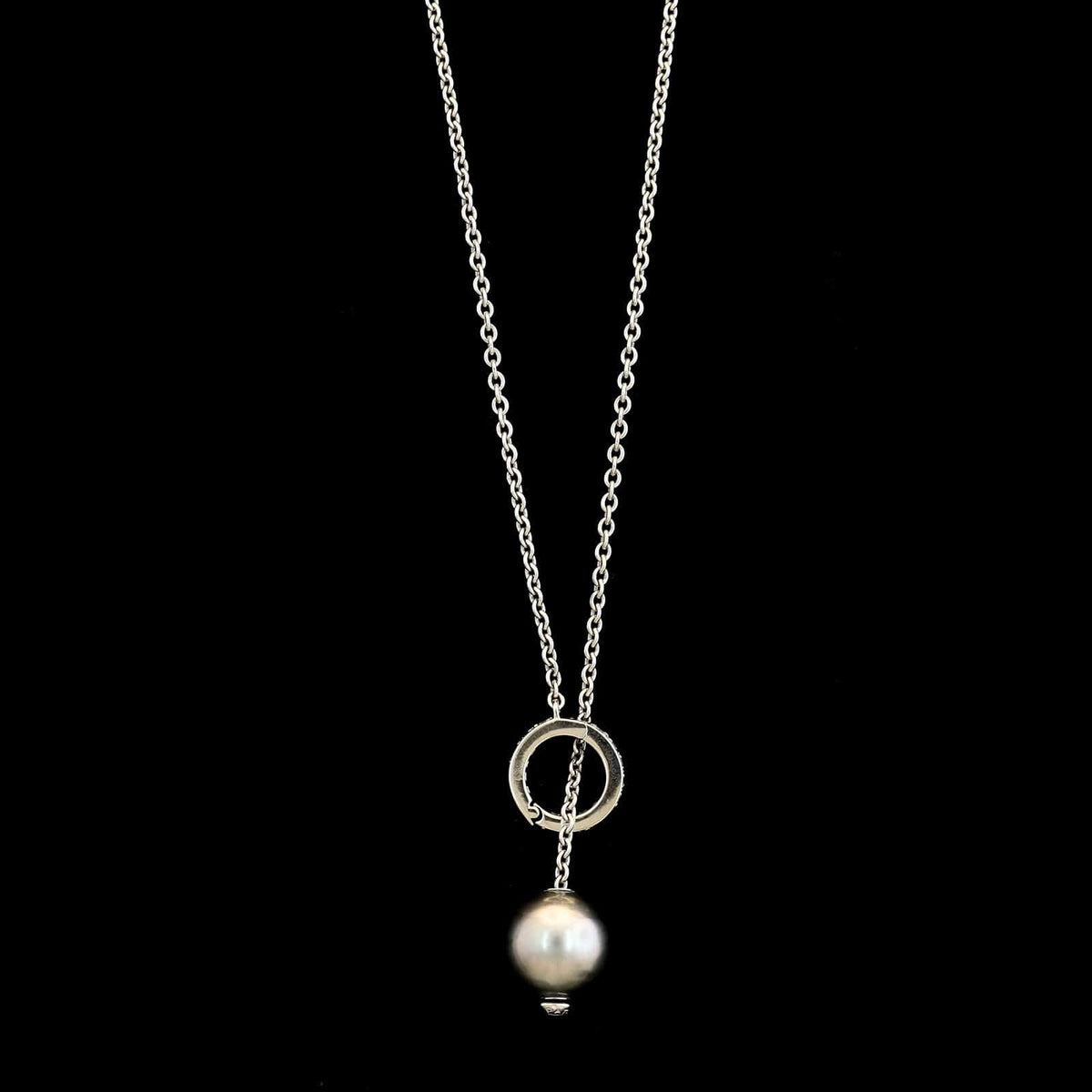 Mikimoto 18K White Gold Estate Pearls in Motion Black South Sea