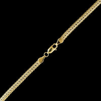 14K Two-tone Gold Estate Diamond Bezel Necklace