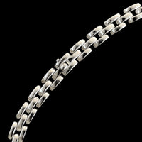 Cartier 18K White Estate Gold Maillon Panthere Diamond Necklace