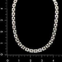Cartier 18K White Estate Gold Maillon Panthere Diamond Necklace