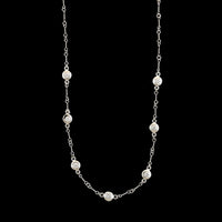 18K White Gold Estate Diamond Necklace