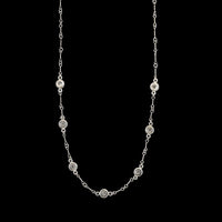 18K White Gold Estate Diamond Necklace