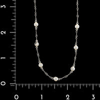 18K White Gold Estate Diamond Necklace