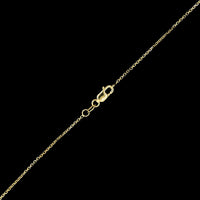 14K Yellow Gold Estate Moonstone Face Pendant Necklace