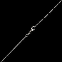14K White Gold Estate Diamond Infinity Pendant Necklace