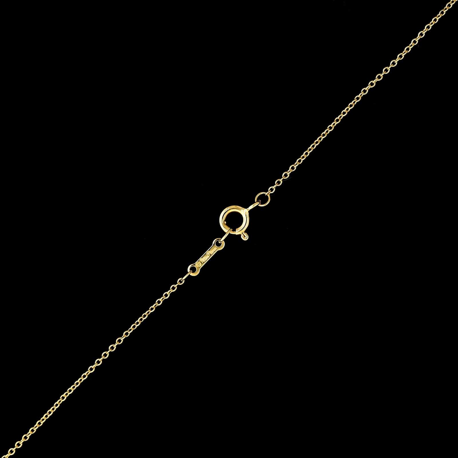 Tiffany & Co. 18K Yellow Gold Estate Amethyst Olive Leaf Necklace
