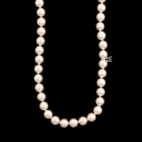 Mikimoto 18K White Gold Estate Akoya Cultured Pearl Necklace