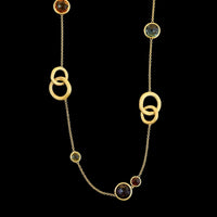 Marco Bicego 18K Yellow Gold Estate Gemset Jaipur Necklace