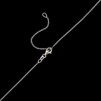 18K White Gold Estate Diamond Drop Necklace