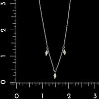 18K White Gold Estate Diamond Drop Necklace