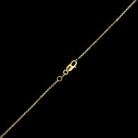 14K Yellow Gold Estate Tanzanite and Diamond Pendant Necklace
